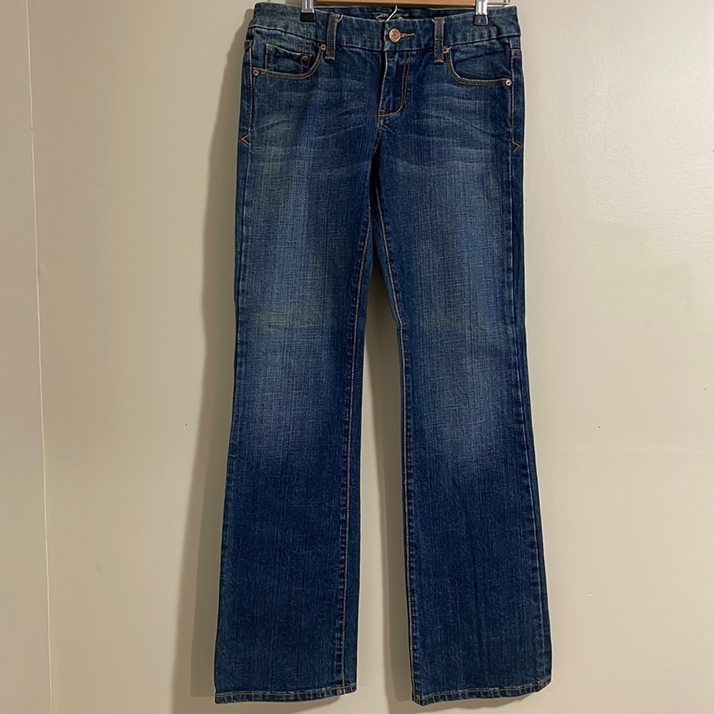 Seven 7 Embroidered Back Pockets Bootcut Denim Jeans Wast 28-33 inseam EUC